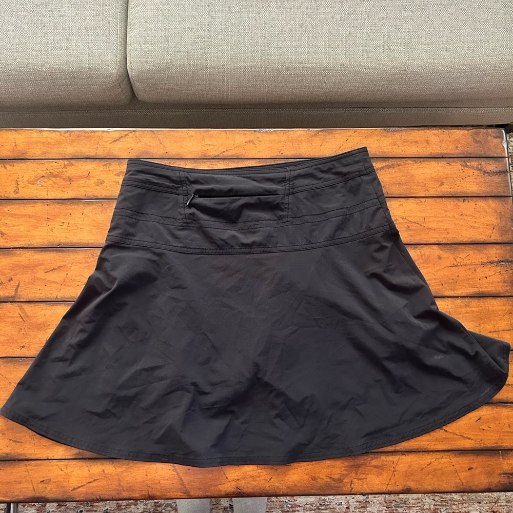 Athleta Black Skirt with shorts